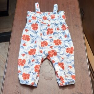 Floral Kids Bottoms - Red and Blue